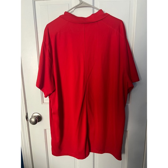 Nike Dri-FIT Polo Shirt Mens XXL Red Short Sleeve Standard Fit Golf Top - Picture 3 of 6